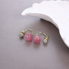 Cherry Blossom One Pair Wear Ball Bead Earrings