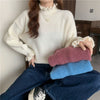 Red Wooden Ear Half Turtleneck High-grade Sweater Sweater