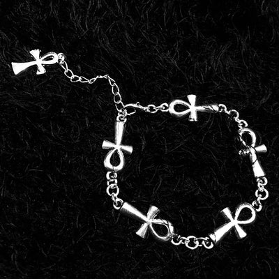 Vampire Religious Gothic Cross Bracelet