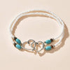 Women's Fashion Twin-style Love Bead Anklet