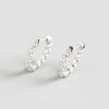 Vintage Screw Pattern Earrings Gold-plated Zircon Women