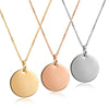 Women's Smooth Round Pendant Necklace