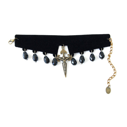 Halloween Wizard Death Ghost Queen Role-playing Cross Bracelet