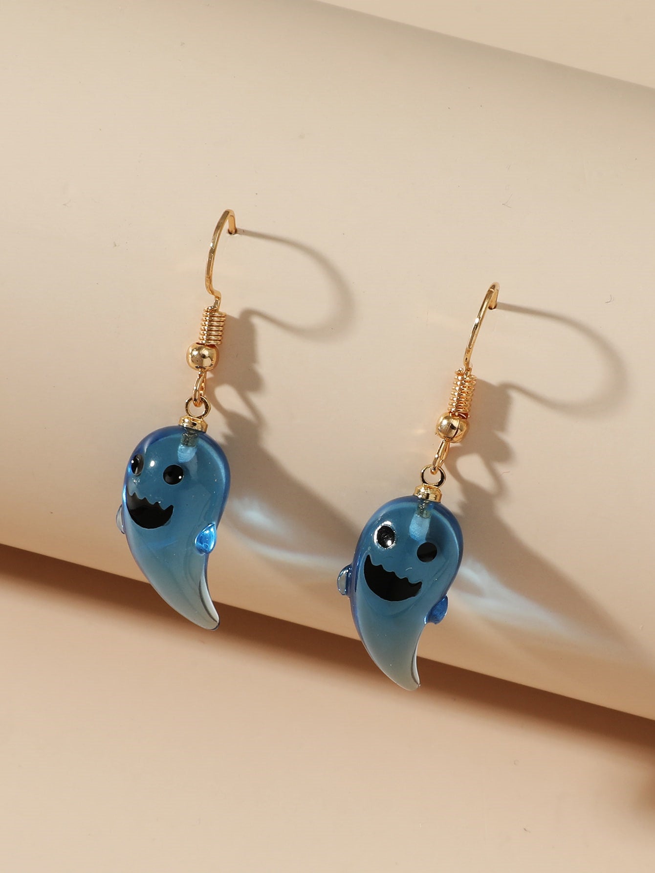 European And American Halloween Cute Resin Ghost Earrings