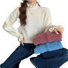 Red Wooden Ear Half Turtleneck High-grade Sweater Sweater