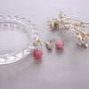 Cherry Blossom One Pair Wear Ball Bead Earrings