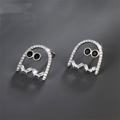 Retro Halloween Eccentric Personality Ghost Earrings