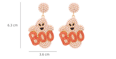 Cute Pearl BOO Ghost Earrings For Women