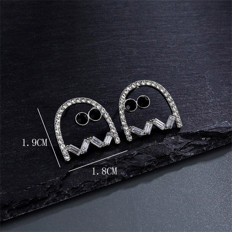 Retro Halloween Eccentric Personality Ghost Earrings