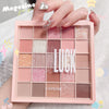 25 Color Lucky Cube Eye Shadow Plate Shimmer Matte Earth Color Orange Brown