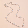 Vintage Pearl Clavicle Chain Female Simple