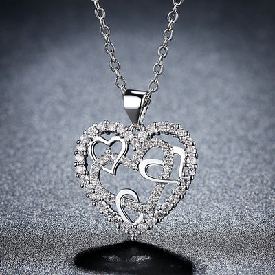 Hollow Heart Necklace For Women Affordable Luxury Fashion