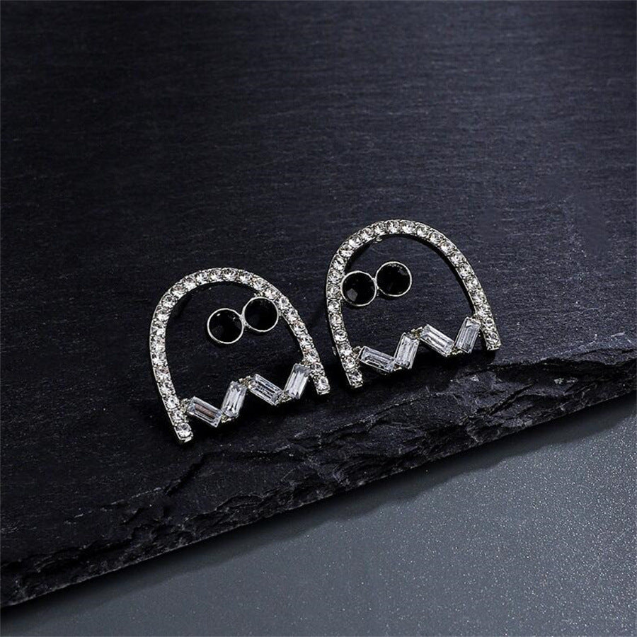 Retro Halloween Eccentric Personality Ghost Earrings