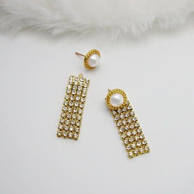 Exaggerated Earrings For Women Delicate Super Shining Rhinestone Long