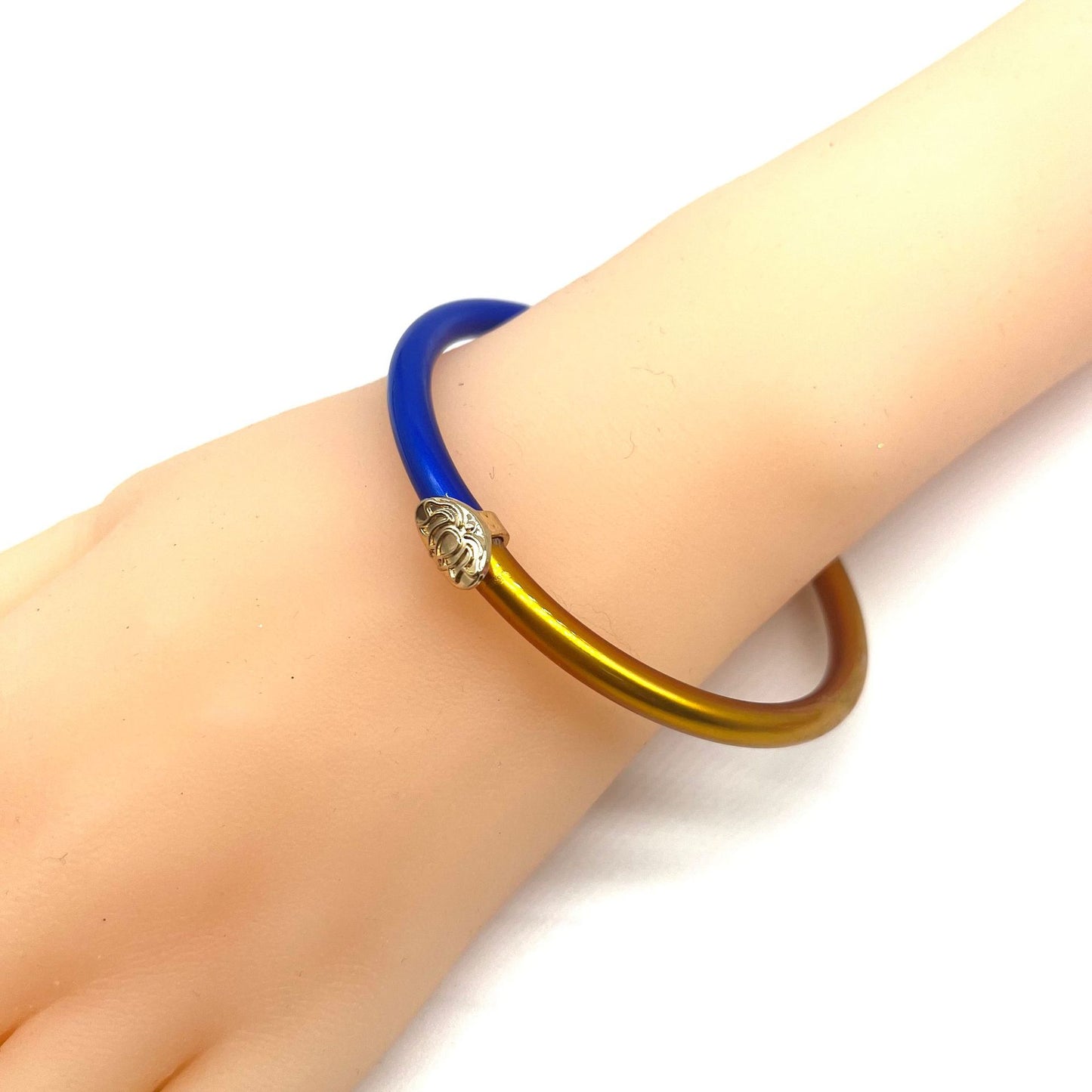 Women's Fashion Simple Silicone Two-tone Bracelet