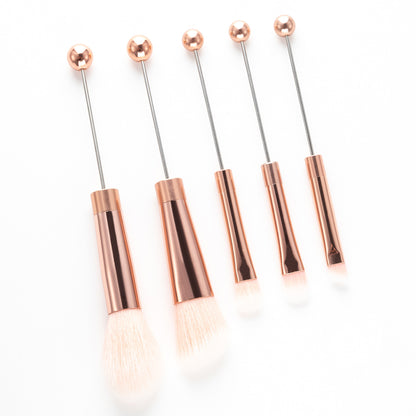 Beaded Makeup Brush With Metal Handle Suit Makeup Tools