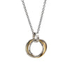 Men's Fashion Simple Stainless Steel Three-ring Necklace