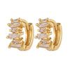 Fashion Copper Plating 18K Gold Earrings Ins Geometric