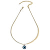 Fashion Color Eye Necklace Clavicle Chain