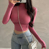 Fashion Personality Slim Fit Bottoming Shirt For Women