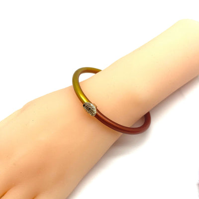 Women's Fashion Simple Silicone Two-tone Bracelet