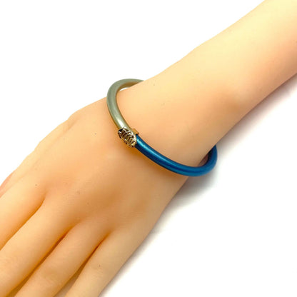 Women's Fashion Simple Silicone Two-tone Bracelet