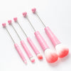 Beaded Makeup Brush With Metal Handle Suit Makeup Tools