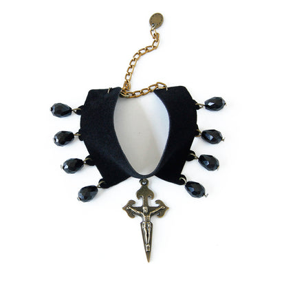 Halloween Wizard Death Ghost Queen Role-playing Cross Bracelet