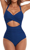 Women's Fashion Casual Cross One-piece Swimsuit