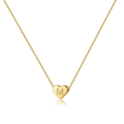 18K Gold Stainless Steel Love Letter Necklace