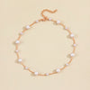 Vintage Pearl Clavicle Chain Female Simple