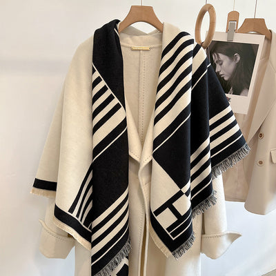 Striped Fashion Cashmere Scarf For Women