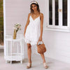 Lace Stitching Sexy Strap Lace Dress Women