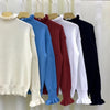 Red Wooden Ear Half Turtleneck High-grade Sweater Sweater