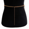 Trendy Hot Girl Waist Chain Rhinestone Wave Type Body Chains