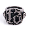 Men's Retro Ghost Head Titanium Steel Ring Ornament