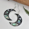 Fashion Vast Cosmic Starry Sky Creative Moon Crystal Earrings