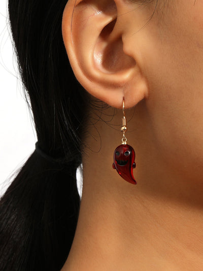 European And American Halloween Cute Resin Ghost Earrings