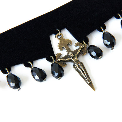 Halloween Wizard Death Ghost Queen Role-playing Cross Bracelet