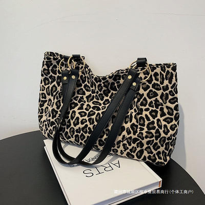 Autumn And Winter Large Capacity Leopard-print Shoulder Bag