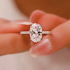 European And American Entry Lux Advanced Elegant Simulation Moissanite Diamond Ring