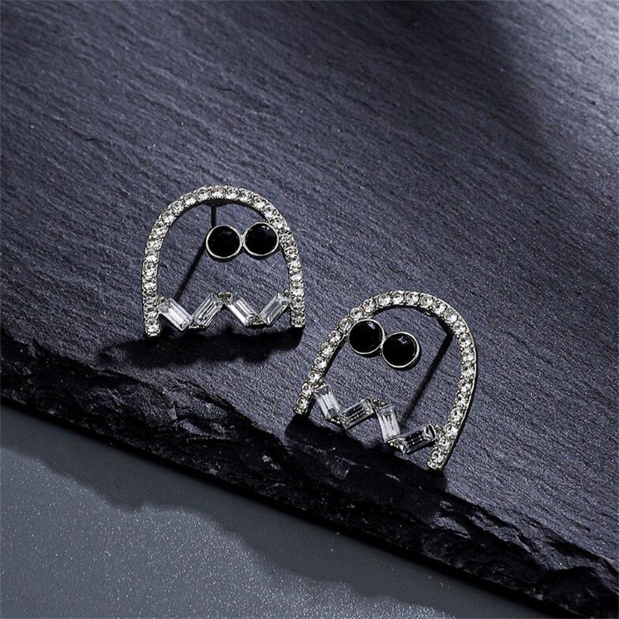 Retro Halloween Eccentric Personality Ghost Earrings