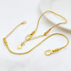 Ancient Style Alluvial Gold Diy Snake Bone Bracelet Beads Threading